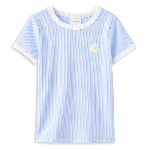 Milky Rib Tee 2-7Y